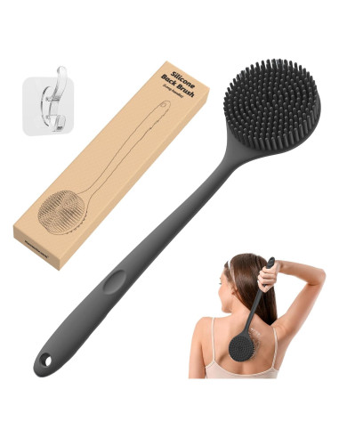 Exfoliador de Espalda Manmihealth Silicona 38 cm Cerdas Gruesas