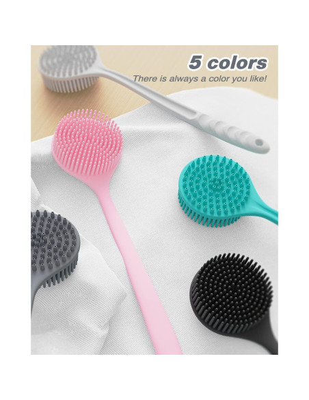 Exfoliador de Espalda Manmihealth Silicona 38 cm Cerdas Gruesas