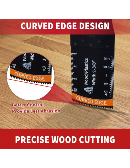 Juego de Cuchillas Oscilantes Revvstark 130 PCS para Madera/Metal