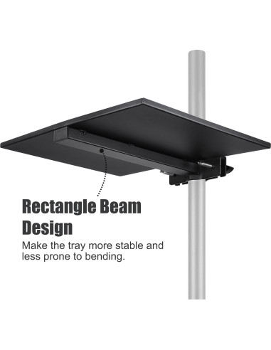 Bandeja de Acero Rannsgeer para Soporte de Micrófono 27.4x19.8 cm