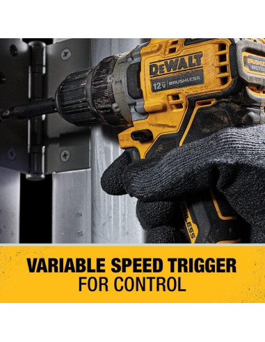 Taladro Atornillador DEWALT DCD701F2 12V Inalámbrico 3/8"