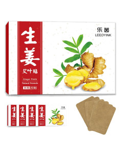 100 Parches de Jengibre LEYOYINK - Alivio Natural para Espalda y Articulaciones