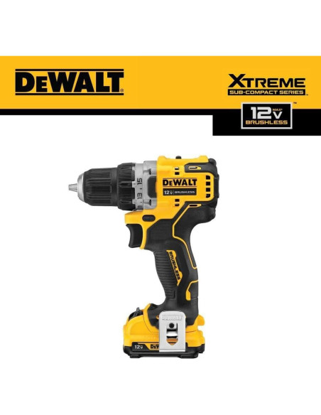 Taladro Atornillador DEWALT DCD701F2 12V Inalámbrico 3/8"