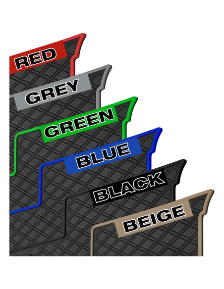 Alfombrilla de Goma Xtreme para Carro de Golf Yamaha DR2 - Todo Negro