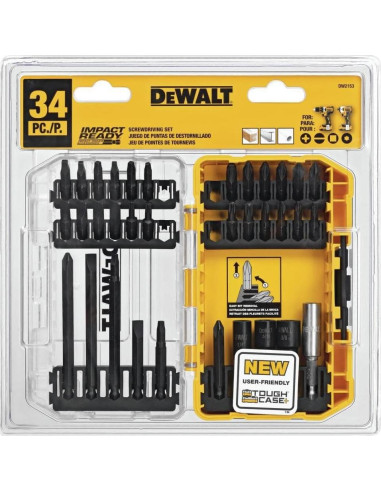 Destornillador de Impacto DEWALT DW2153 34 Piezas