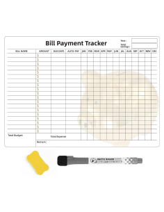 Rastreador de Pagos de Facturas Magnético Moorovgi 42x30cm