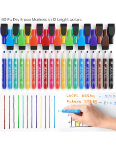 Marcadores Magnéticos ARTEZA 60 Piezas Punta Fina Multicolor 2