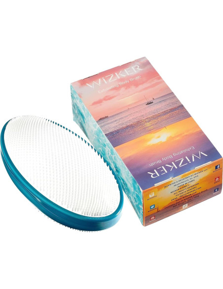 Cepillo Exfoliante WIZKER Groom 2-en-1 para Vellos Encarnados
