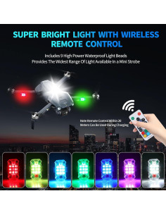 Luz Estroboscópica Mini a Prueba de Agua Egakkan 2PCS 2