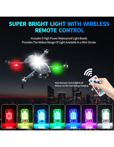 Luz Estroboscópica Mini a Prueba de Agua Egakkan 2PCS