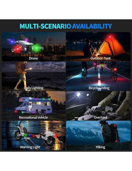 Luz Estroboscópica Mini a Prueba de Agua Egakkan 2PCS