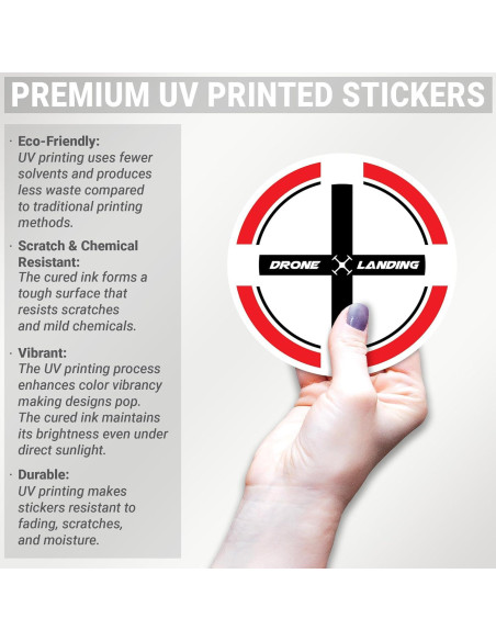 Calcomanía de Plataforma de Aterrizaje Drone KCD 5.5" Vinilo