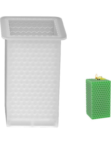 Molde de Silicona para Vela Panal 3D NUEAYMS 10x5x3cm