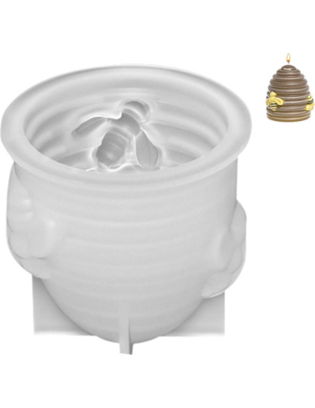 Molde de Silicona para Vela Panal 3D NUEAYMS 10x5x3cm