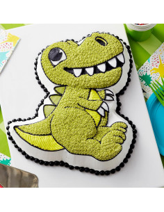 Sartén de Pastel 3D Dinosaurio Wilton 32.4x28x5 cm Aluminio 2
