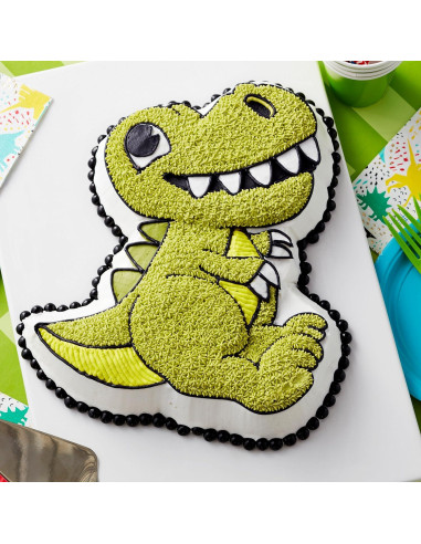 Sartén de Pastel 3D Dinosaurio Wilton 32.4x28x5 cm Aluminio