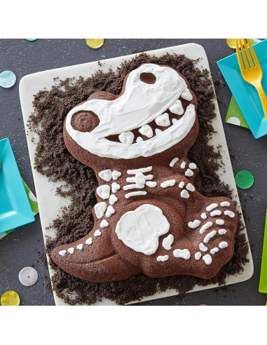 Sartén de Pastel 3D Dinosaurio Wilton 32.4x28x5 cm Aluminio