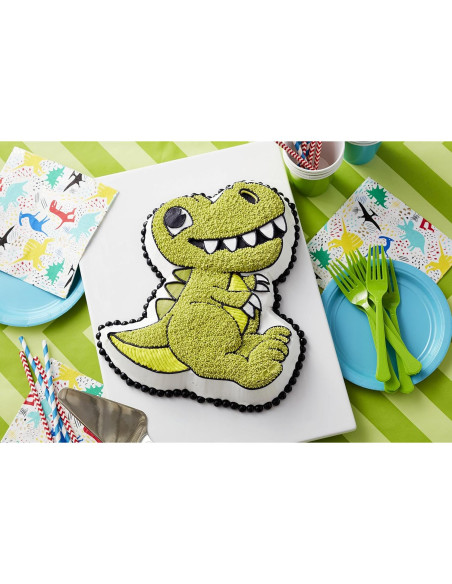 Sartén de Pastel 3D Dinosaurio Wilton 32.4x28x5 cm Aluminio