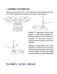 Hélices Plegables Reemplazo Blomiky F7 para Drones Bwine y SJRC 2