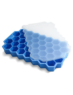 Bandeja de Hielo de Silicona BIDFUL 37 Rejillas Azul
