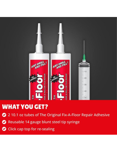 Adhesivo para Baldosas Fix-A-Floor 2 Paquetes 286g - Reparación