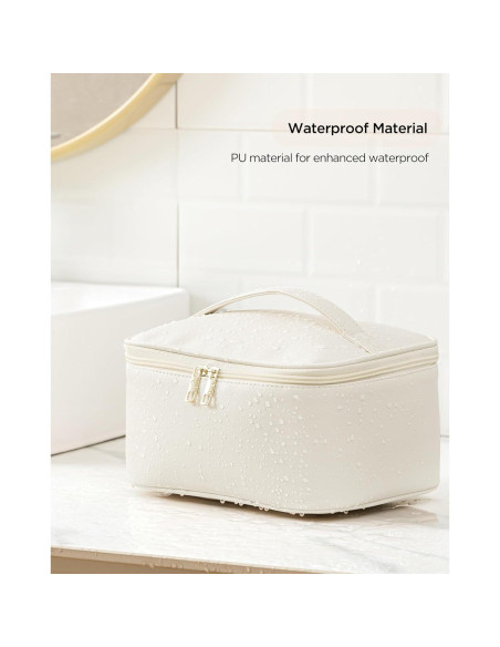 Bolsa de Maquillaje de Viaje HBlife Grande Beige Organizador