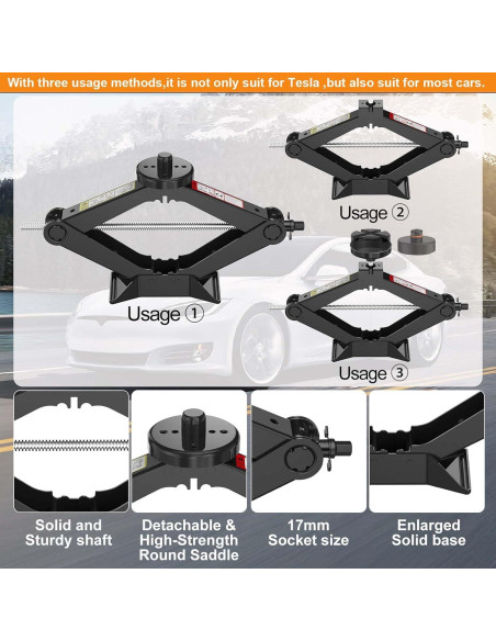 Kit de Gato de Coche 3 en 1 HEKIRISTONS 2.5 Toneladas