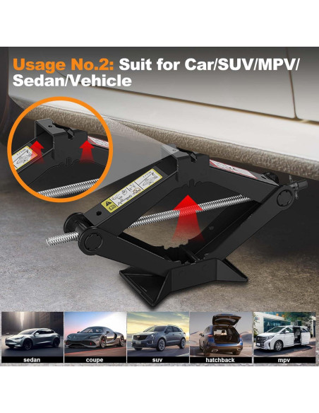 Kit de Gato de Coche 3 en 1 HEKIRISTONS 2.5 Toneladas