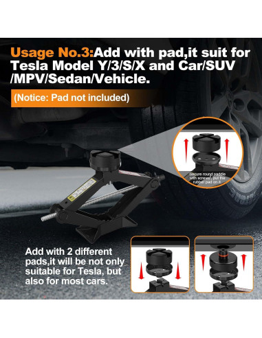 Kit de Gato de Coche 3 en 1 HEKIRISTONS 2.5 Toneladas