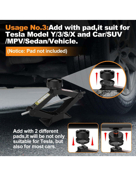 Kit de Gato de Coche 3 en 1 HEKIRISTONS 2.5 Toneladas