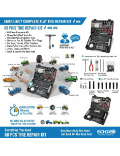 Kit de Reparación de Neumáticos ECHZED 68 Piezas Universal 2