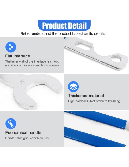 Juego de Llaves para Embrague de Ventilador Tuxihapp 32mm 36mm