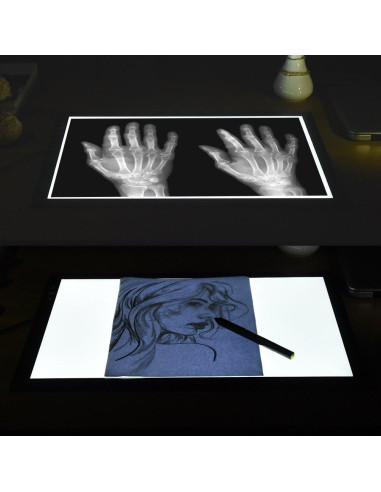 Mesa de Luz A3 HSK con Adaptador 12V 1A y 6000 Lux