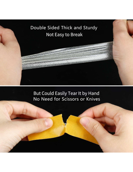 Cinta Doble Cara Alta Resistencia MILEQEE 5 Paquetes 20.1m