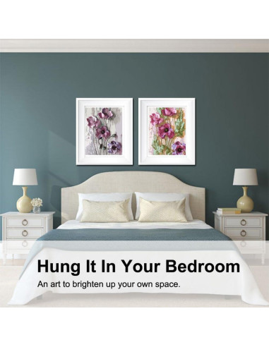 Kit de Pintura por Números BAISITE para Adultos - 2 Lienzos 30x40 cm