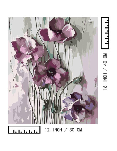 Kit de Pintura por Números BAISITE para Adultos - 2 Lienzos 30x40 cm