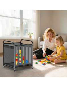 Carro de Almacenamiento de Pelotas Niffgaff - Metal Negro 2