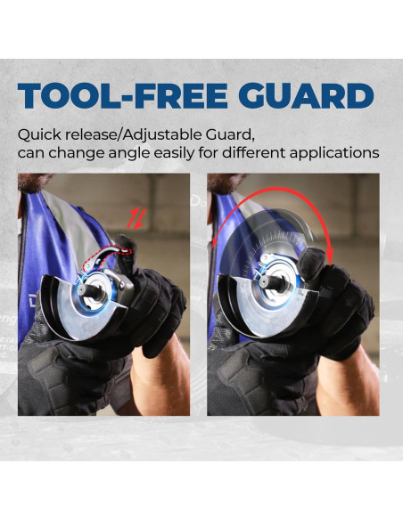 Amoladora de Ángulo DongCheng 9.2 AMP 11,800 RPM 4.5"