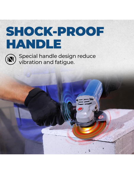 Amoladora de Ángulo DongCheng 9.2 AMP 11,800 RPM 4.5"