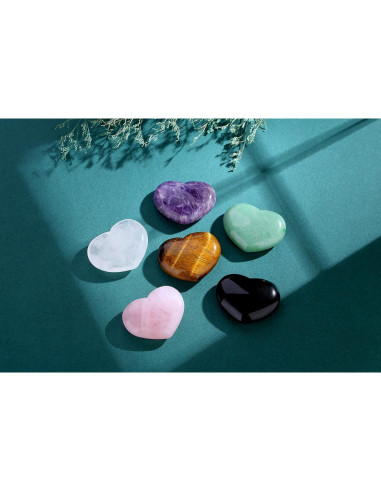 Piedra Corazón de Cuarzo Rosa 4.57 cm - Sanación y Meditación