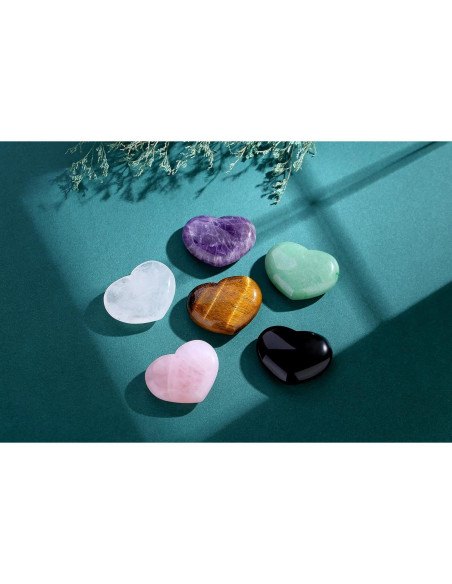 Piedra Corazón de Cuarzo Rosa 4.57 cm - Sanación y Meditación