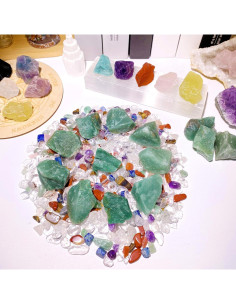 Cristales Naturales Aventurina Verde 200g QINJIEJIE 2-3 cm 2