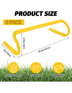 6 Vallas de Agilidad WOPPLXY 15.24 cm Entrenamiento Velocidad 2