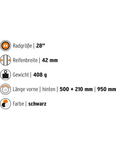Guardabarros SKS Speedrocker para Bicicleta Gravel 42mm 2