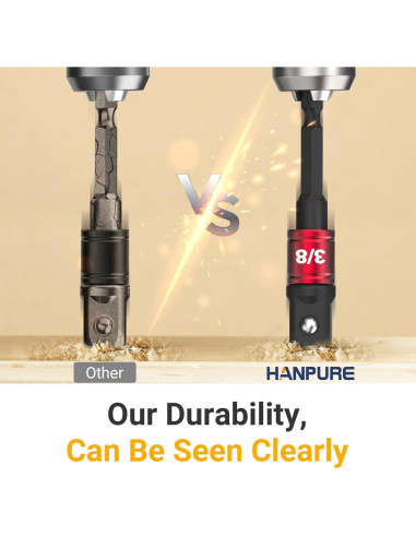 Juego de Adaptadores de Enchufe HANPURE 2 Piezas Impacto