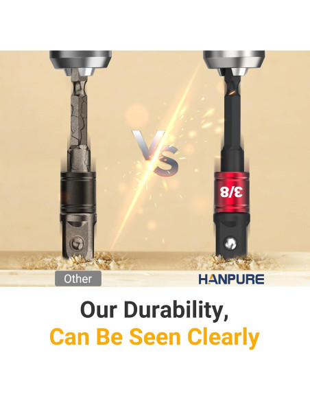 Juego de Adaptadores de Enchufe HANPURE 2 Piezas Impacto