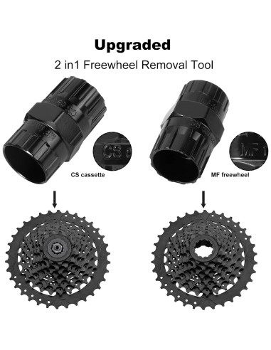 Herramienta de Extracción de Cassette Oumers 2 en 1 para Bicicleta