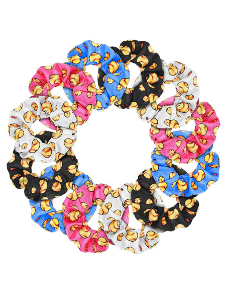 20 Scrunchies de Satén para Cabello WILLBOND - Tema Softball