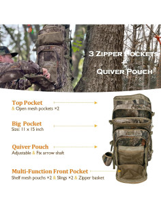 Mochila de Caza NEW VIEW para Arco Camo 72x42x72cm 1.39kg 2