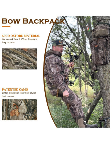 Mochila de Caza NEW VIEW para Arco Camo 72x42x72cm 1.39kg